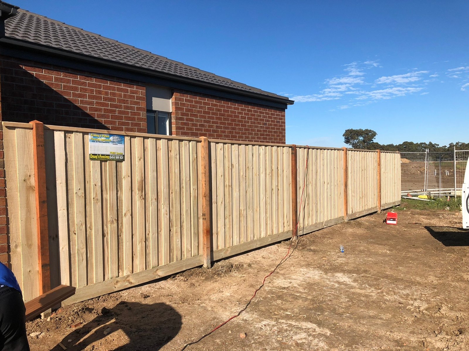 Privacy paling fence